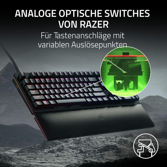 Аналоговий перемикач) - оптична ігрова клавіатура практично без затримок (аналогові оптико-механічні перемикачі, ковпачки клавіш D