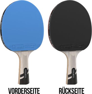 Ракетка для настільного тенісу PRO SPIN карбонова професійна, синя/фіолетова, 2 шт.