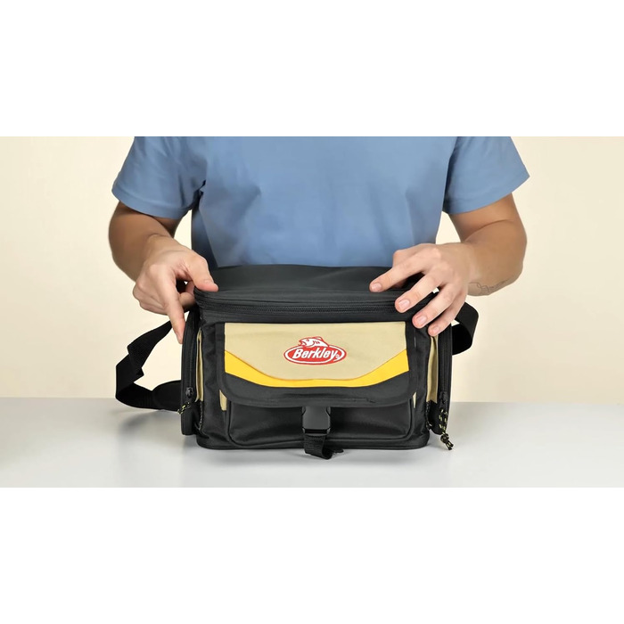 Сумка Berkley System Bag, рибальська сумка з коробками Один розмір червоний/сірий/чорний