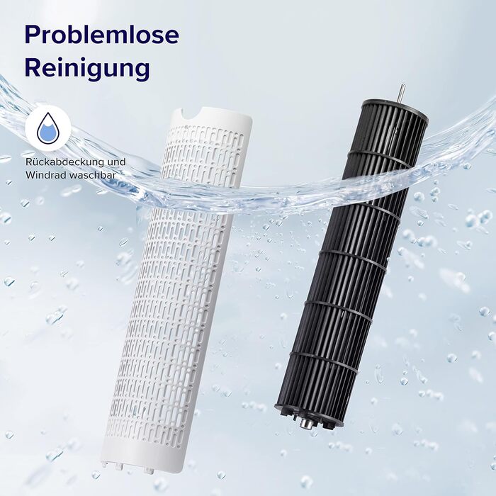 Безшумний баштовий вентилятор Levoit 28 дБ з розширеним режимом сну, вентилятор 7 м/с з дистанційним керуванням, баштовий вентилят