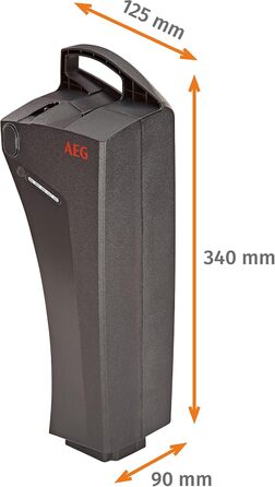 Акумулятор для електровелосипеда Prophete, AEG SideClick, Li-Ion 36V, 12.8 Ah (460.8 Wh), CAN V2.5, сумісний з усіма електровелосипедами Prophete
