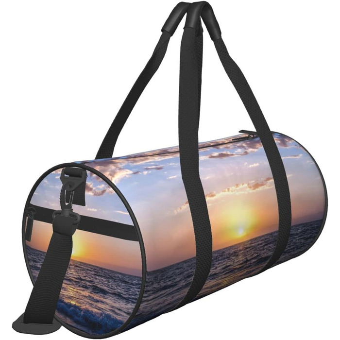 Спортивна сумка, дорожня сумка, пляжна сумка, з принтом, сумка на нічліг, чорна, універсальний розмір, сумка для подорожей