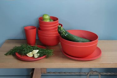 Салатник для кемпінгу Boost-Bowl 2000 мл, миска з біопластику C-PLA (Terra Red)