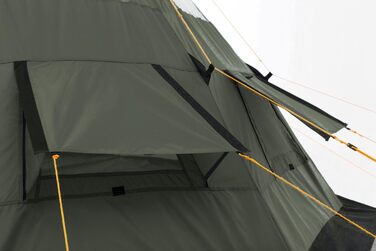 Намет CampFeuer Tipi Tent Spirit для 4 осіб Індіанський намет для кемпінгу, походів, водяний стовп 3000 мм Намет-гребень, намет-піраміда, круглий намет Груповий намет, кемпінговий намет, сімейний намет, коричневий/світло-коричневий