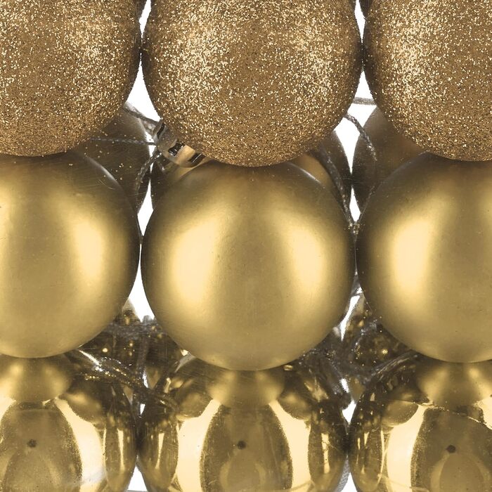 Різдвяні кульки наборі з 150 шт золоті Relaxdays