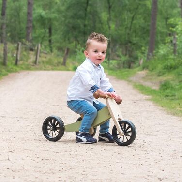 Дитячі ходунки/біговел з дерева 4-в-1 Smartbike від 1 року (ретро-зелений)