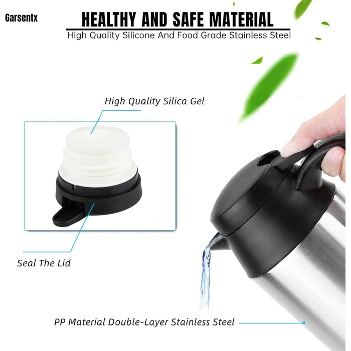 Автомобільний чайник 750 мл, електричний чайник 12 В з нержавіючої сталі для подорожей для нагрівання води кавових напоїв, прийнят