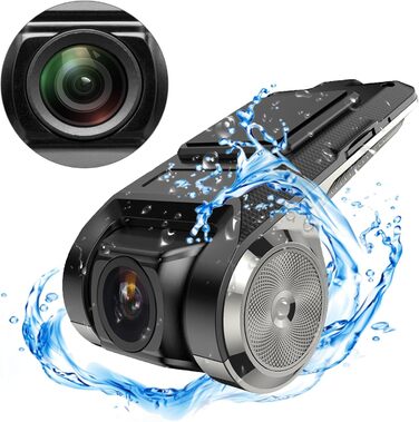 Автомобільний відеореєстратор CAMECHO Mini для автомобільного радіо для Android, USB DashCam Car з автомобільною камерою 170 з шир