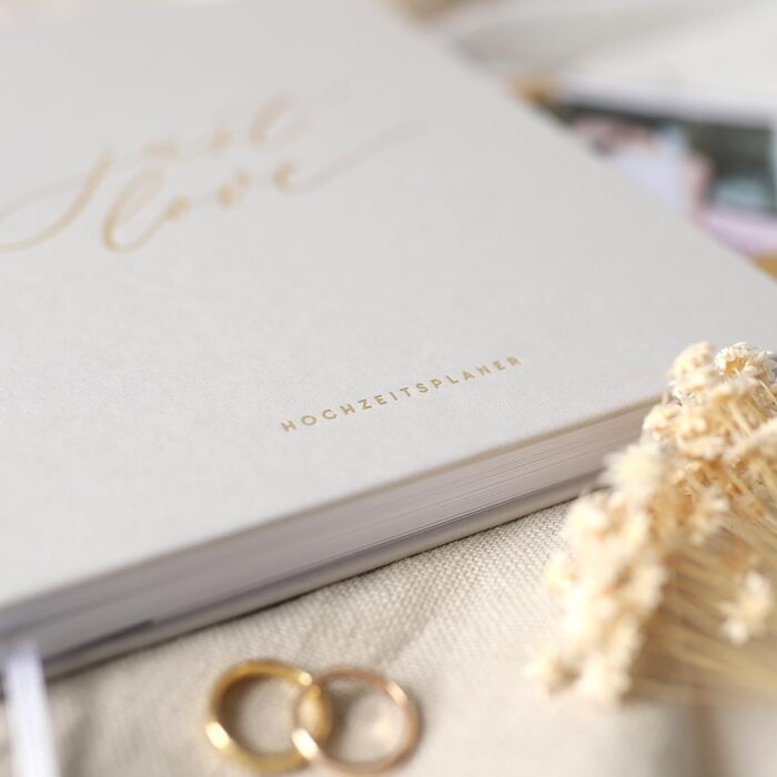 Весільний планувальник Odernichtoderdoch Просто кохання, книга, весільний планувальник із розкладом, списками та порадами для ідеального планування весілля - подарунок на заручини - 176 сторінок, 24,6 x 18,3 см