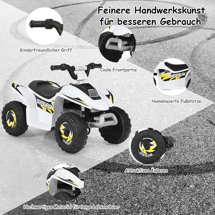 Електричний дитячий квадроцикл 2.8-4.6 км/год, міні електричний квадроцикл, дитячий автомобіль, дитячий мотоцикл, дитячий квадроци