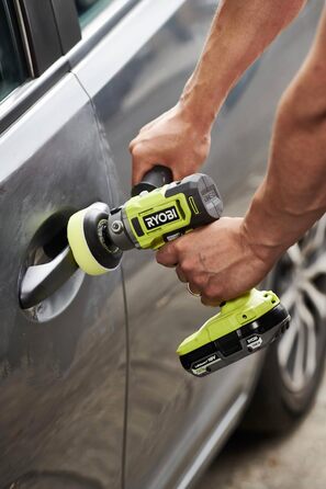 Акумуляторна полірувальна машина RYOBI 18 В ONE RDP18-0 (полірувальний диск 50/75 мм, 2-швидкісний редуктор, знімна ручка, без аку