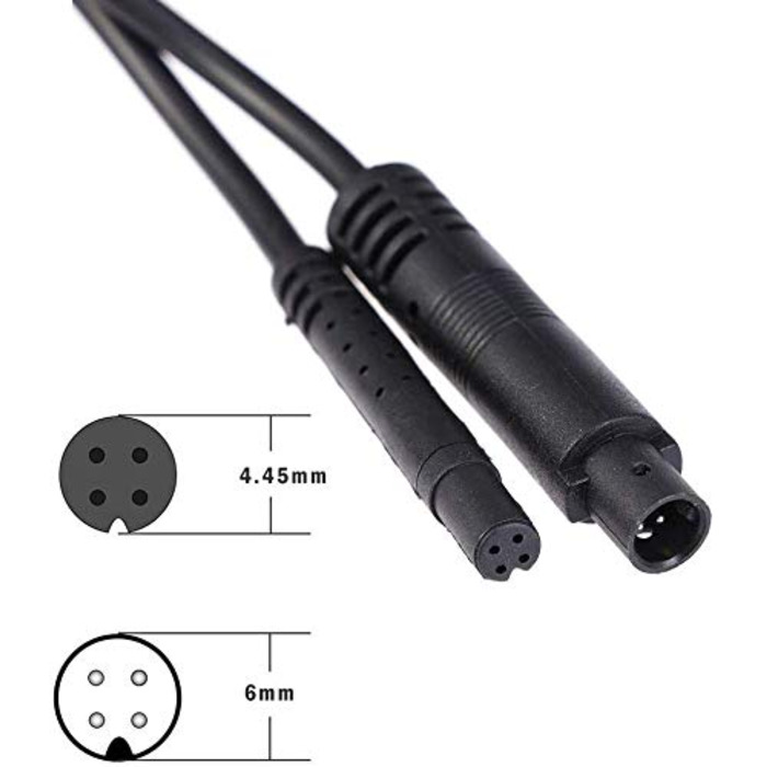 Довший змінний кабель камери заднього виду 15 м/50 футів для камери приладової панелі з дзеркалом WOLFBOX G840S/G840H/G850/G900/G930/i07 (не підходить для інших режимів)