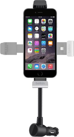 Автомобільний кредл Belkin для зарядки та навігації для iPhone 5/5s/5c, iPhone 6/6s, у комплекті з автомобільним зарядним пристроє
