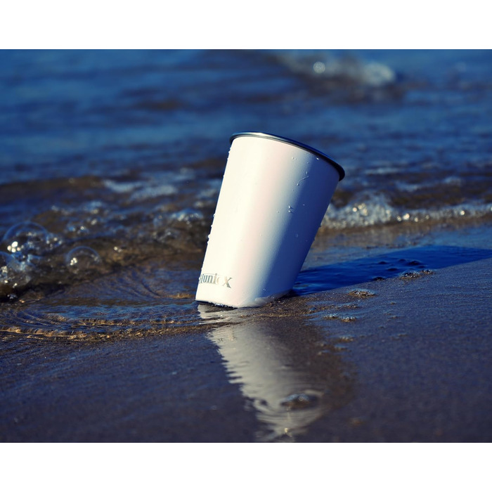 Кемпінгові стаканчики по 500 мл - Чашки з нержавіючої сталі - Термостатичні кемпінгові стаканчики - Стаканчики по 500 мл - Стаканчики для пиття з нержавіючої сталі - Металеві стаканчики (АРТИЧНО-БІЛИЙ, 500 МЛ) 500 мл Арктично-білий, 4