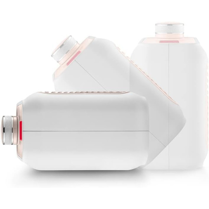 Настільний керамічний тепловентилятор De'Longhi Capsule Desk HFX10B03.PK, тихий міні-швидкий обігрівач, регульована решітка, захис