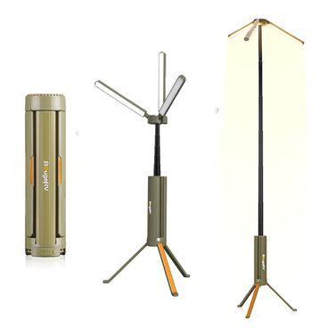 Ліхтар для кемпінгу BougeRV з акумулятором 15600 мАг, акумуляторний кемпінговий ліхтар, регульована висота та кут, 4000 люмен, водонепроникний IP54, кемпінговий ліхтар для кемпінгу, подорожей, використання в надзвичайних ситуаціях, зелений