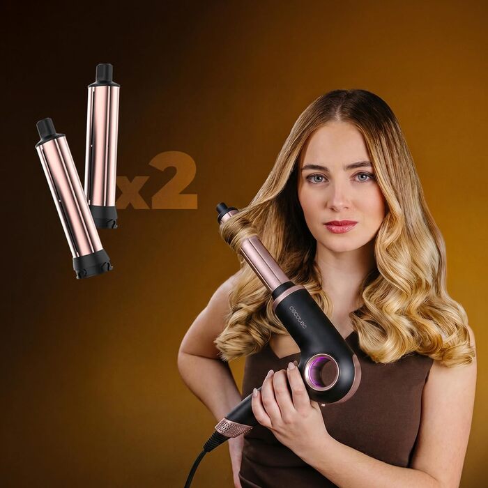 Фен-стайлер Cecotec DryGlam Waves 6in1 Sensor, 1400 Вт, чорний