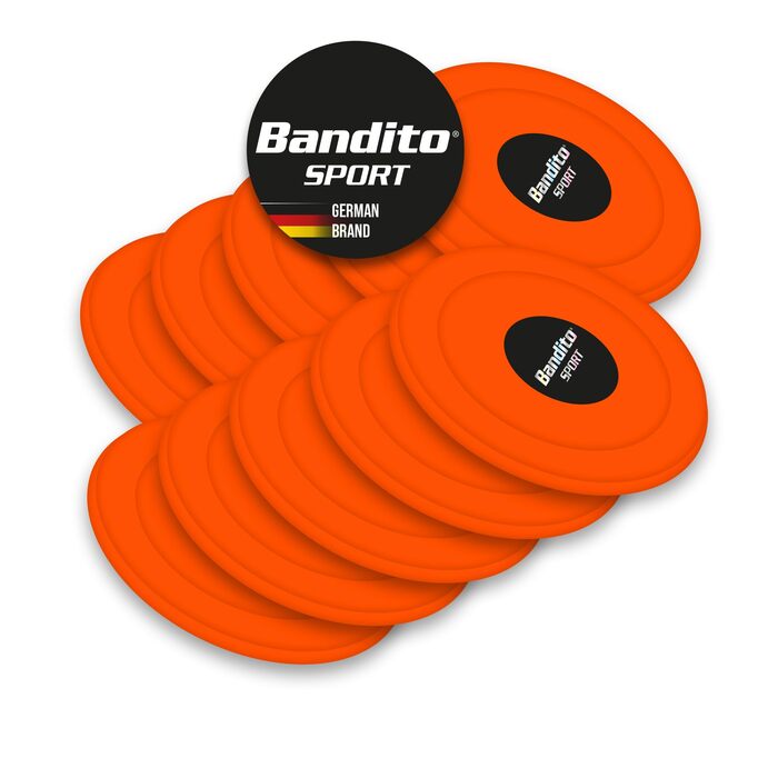 Аерохокейна шайба Bandito SpeedFire, турнірний розмір, Ø 70 мм, 24 г. Для активних гравців та професіоналів, виготовлена з ударостійкого ABS-матеріалу, суперковзаючий ефект, яскраво-червона, набір з 3 / 10 SpeedFire 10 шт.