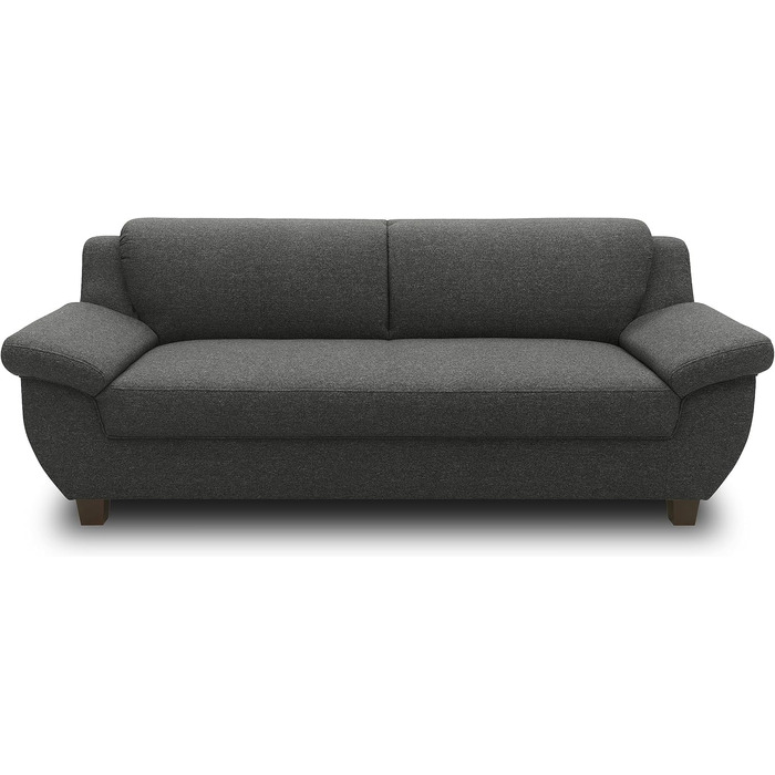 Колекція Панама, 3-місний диван, 3-місний диван, комплект, 3-2-1, антрацит, 207 см, 3-місний антрацит