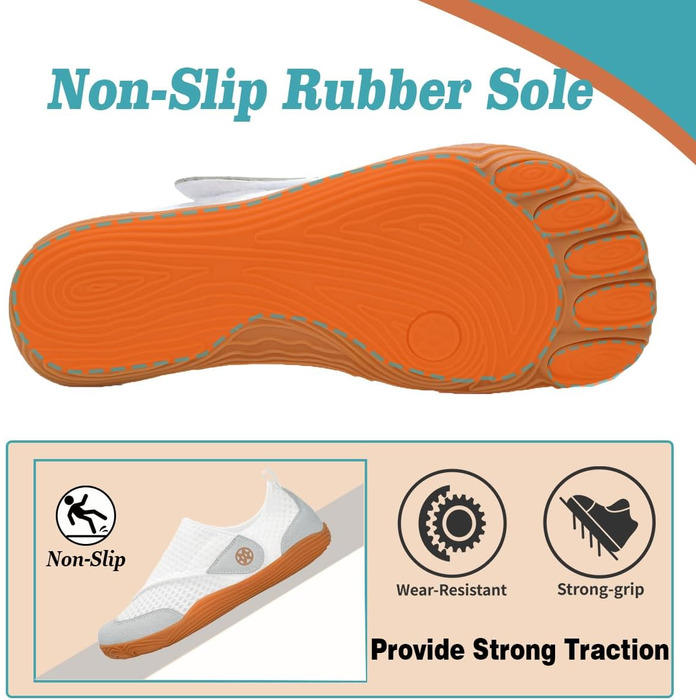 Діабетичне взуття Sisttke для жінок та чоловіків, широке, зручне, з підтримкою склепіння стопи, ортопедичні капці, дихаючі, регульовані, діабетичні капці, капці для артриту, розмір 42/43 EU, широкі, білі, розкішний сад