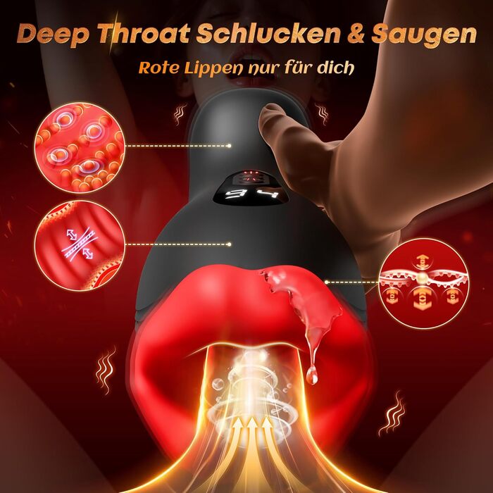 Мастурбатор для чоловіків з двосторонніми намистинами, 9 налаштувань вібрації, секс-іграшка для чоловіків, мастурбатор, вібратор для пеніса з 4 хвилями всмоктування, набір секс-іграшок для чоловіків з ручним тренажером та керуванням за допомогою застосунк