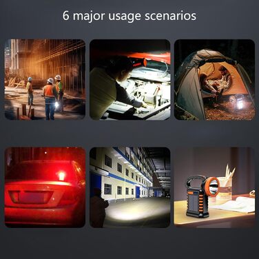 Портативний аварійний ліхтар для вулиці, прожектор на сонячній енергії, ліхтар ручної роботи, водонепроникний світлодіодний ліхтарик для кемпінгу, водонепроникний аварійний ліхтарик для вулиці