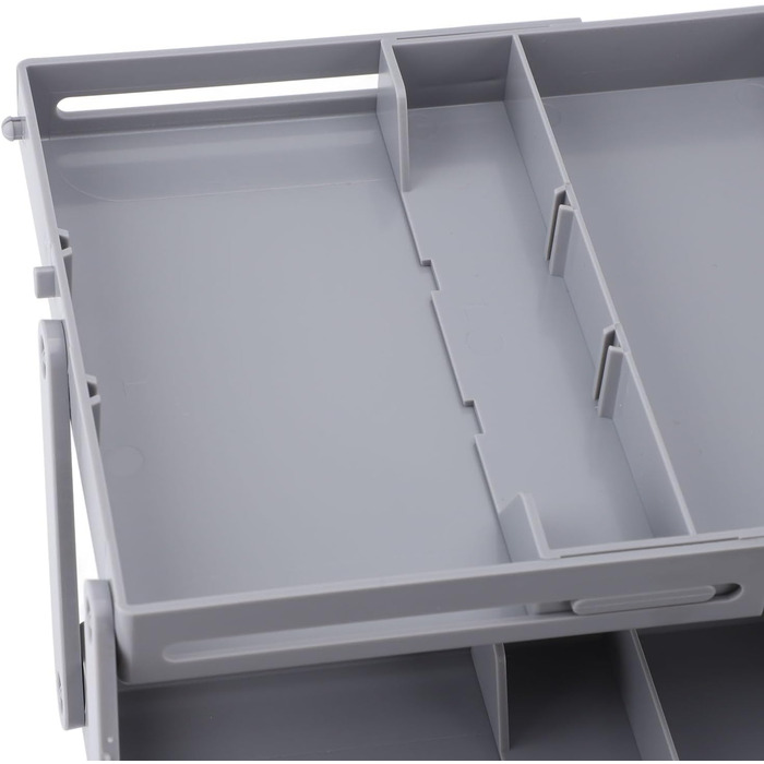 Органайзер для шухляд, однорядний, розширюваний, складаний, органайзер для ювелірних виробів, лоток, для зберігання сережок, вітрина для косметики, пластик (3 шари)