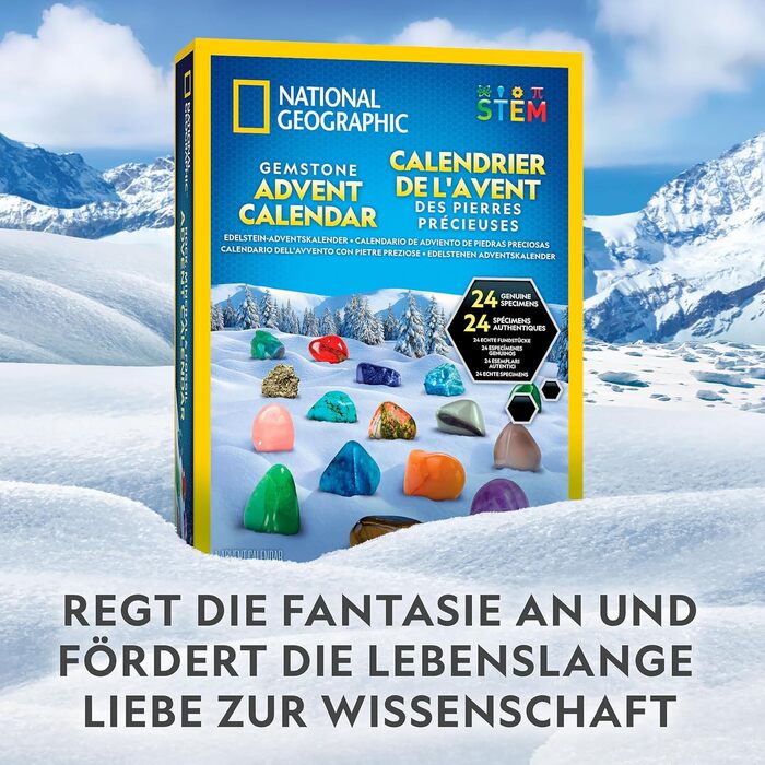 Адвент-календар NATIONAL GEOGRAPHIC 2024, самоцвіти та ювелірні вироби