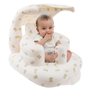 Надувне дитяче крісло з сонцезахисним козирком для дітей від 3 місяців, дитячі підлогові сидіння для сидіння, дитячі сидіння для м