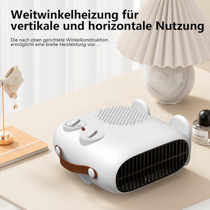 Тепловентилятор потужністю 2000 Вт - Енергозберігаючий, тихий обігрівач з 3 рівнями потужності для кімнат