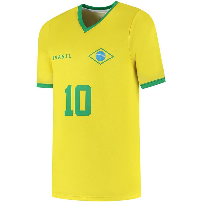 Комплект бразильської футбольної майки Home Pel - Діти та дорослі - Хлопчики - Чоловіки - Спортивний одяг - Подарунки - Спортивні футболки - Спортивний одяг 152
