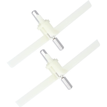 Тримачі підходять для Bosch MUM4/MUM8 запчастина для кухонного комбайна, ProfiMaxx 44, 45, 46, 47, MUZ8DS1, MUZ4DS2, MUZ4DS3, 00091027/091027, джерело TurMix, крило подрібнювача безперервної дії 2 шт. и, 2 шт.