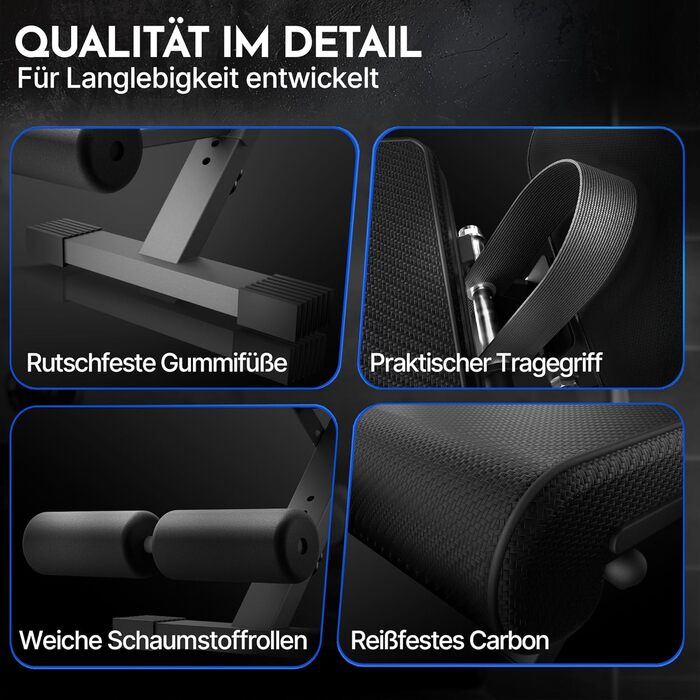 Силова лава NEOLYMP для домашнього використання, вантажопідйомність до 450 кг, складна та регульована, чохол під карбон із 72 варіантами регулювання, включаючи доступ до електронної книги та додатку ідеально підходить для жиму лежачи та силових тренувань.