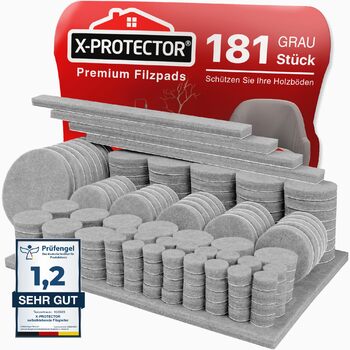 Набір самоклеючих фетрових накладок для меблів, 181 шт. X-Protector