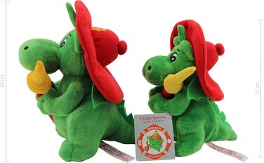 М'яка іграшка Sweety Toys 11025 Драко XL Грізу 20 см з пожежним рукавом, 20 см