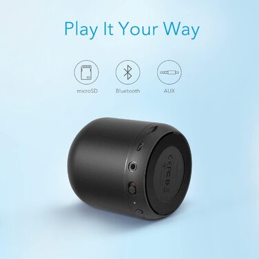 Колонка Anker Soundcore Mini з 15 годинами автономної роботи, фантастичним звуком, 20-метровим радіусом дії Bluetooth, FM-радіо та