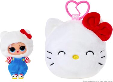 Двостороння плюшева іграшка-сюрприз. М'яка фігурка Sanrio з міні-лялькою L.O.L., 5 сюрпризів та брелок, від 4 років, 41 см