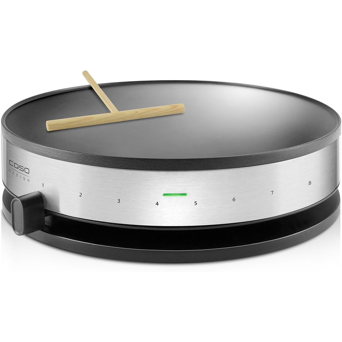 Млинниця, дуже велика поверхня для випікання ( 33 см), високоякісне антипригарне покриття, 8 режимів нагрівання, практичний слайде