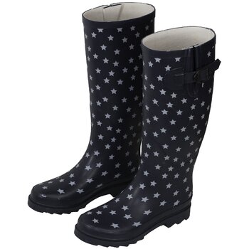 Гумові чоботи BMS, темно-сині із зірками, розмір 38