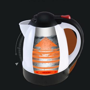 Автомобільний чайник гарячий чайник чайник з нержавіючої сталі 150 Вт чайник з підігрівом води 1л для пиття кави або дитячого харч