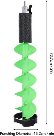 Бездротовий дриль-льодоруб Garosa Ice Nylon (6 дюймів, 29 дюймів)