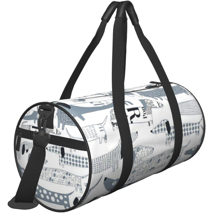 Містка дорожня сумка для подорожей, легка та довговічна, чудовий подарунок для походів, відпустки, ділових поїздок та іншого, з милим таксою, універсальний розмір