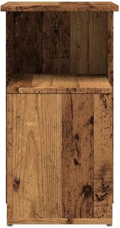 Журнальний столик, імітація переробленої деревини, 36x30x56 см, інженерна деревина, стіл для зберігання речей, столик для дивана, стіл для вітальні, акцентний столик, столик з лампою, маленький столик