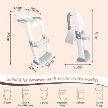 Дитяче сидіння для унітазу talifoca, тренажер для унітазу зі сходами, оновлений дитячий унітаз для хлопчиків і дівчаток, дитяче си