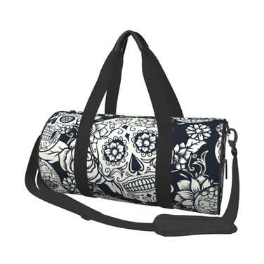 Спортивна дорожня сумка з дизайном черепа, унісекс, велика сумка для подорожей та спорту