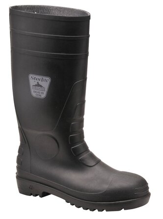 Чоловічі гумові чоботи Portwest Wellington S4, розмір 43 EU, чорні