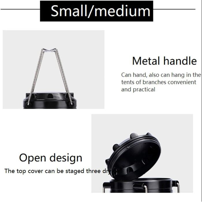 Міні COB лампа для намету світлодіодний портативний ліхтар телескопічний ліхтарик кемпінговий ліхтарик водонепроникний аварійний ліхтарик з живленням від A, 4 шт.