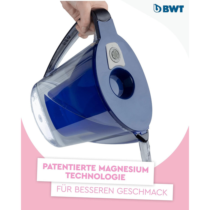 Включає фільтр з 1 картриджем магнієвого фільтра Фільтр для води питної води Фільтри від накипу, хлору, свинцю та міді, темно-сині