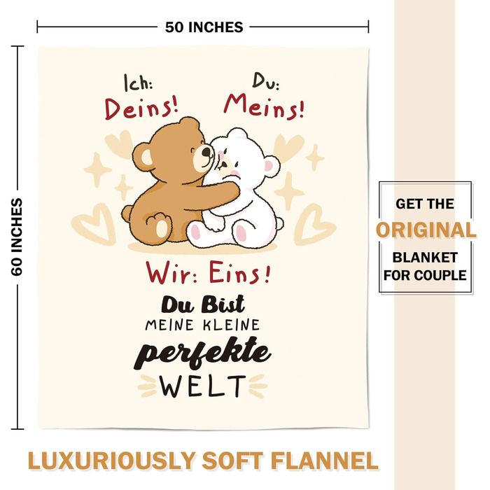 Подарунок на День святого Валентина для нього/неї, подарунок для неї/нього, подарунок для пар - м&39яка ковдра, подарунки &quotЯ тебе кохаю&quot, подарунок на річницю весілля для дружини/дружини, подарунок на День святого Валентина