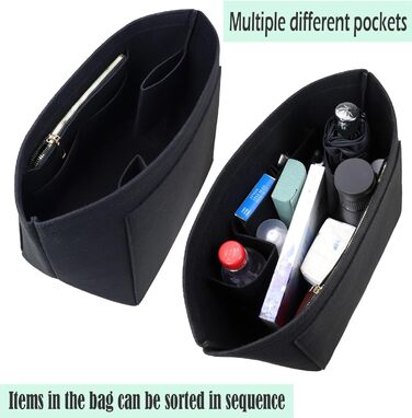 Вставка-органайзер для гаманця Longchamp Le Pliage 1028black-M для сумки-портфеля середнього чорного кольору